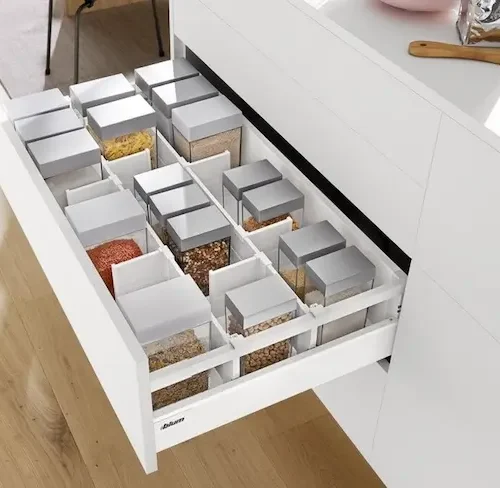 blum inner dividing system 3 tandem box drawers thrissur, kerala