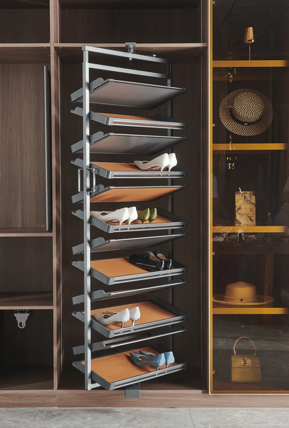 rotational shoe rack (1) Rotating Shoe Rack